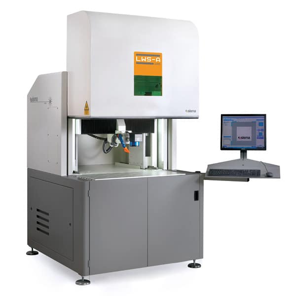 Marcador láser de grandes dimensiones LWS-A para metales y plásticos