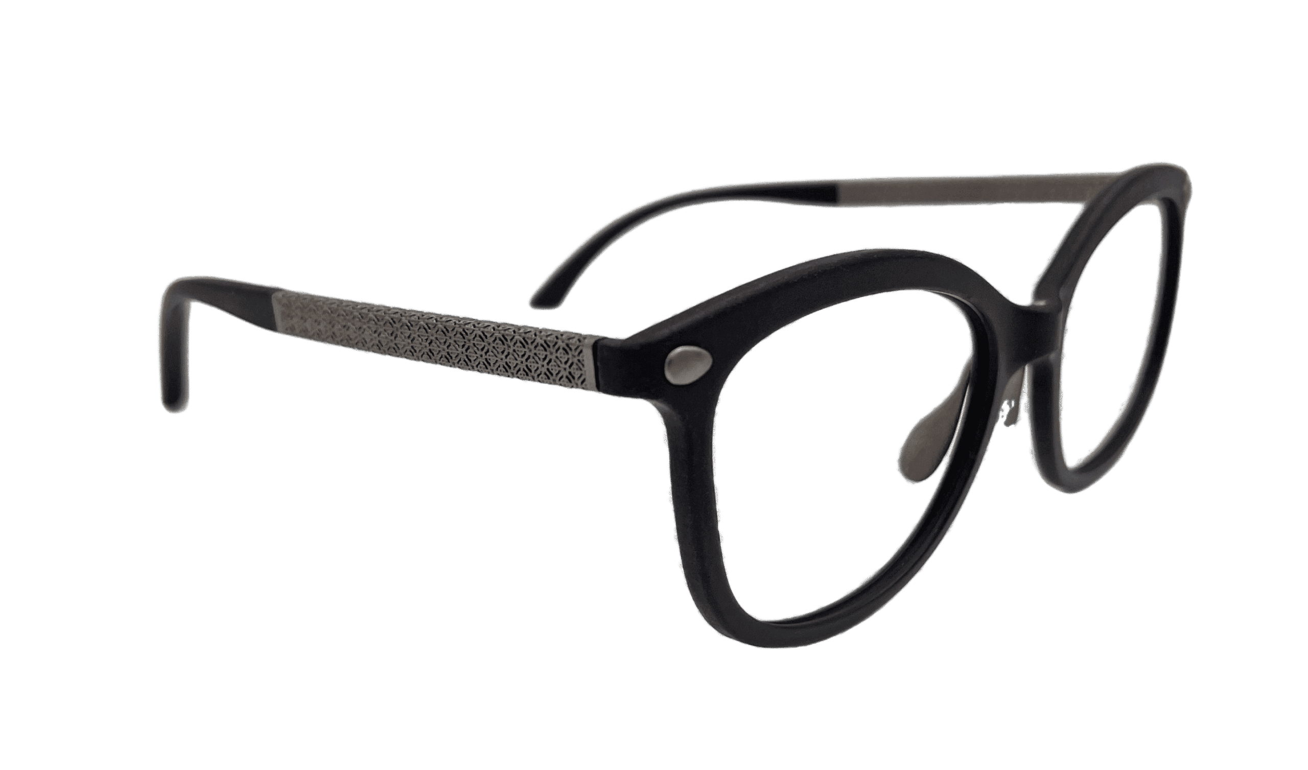 Gafas de diseño complejo fabricadas con impresión 3D de metal.