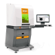 Máquina industrial con logotipo BSP, equipada con panel de control computarizado y pantalla que muestra datos y gráficos.